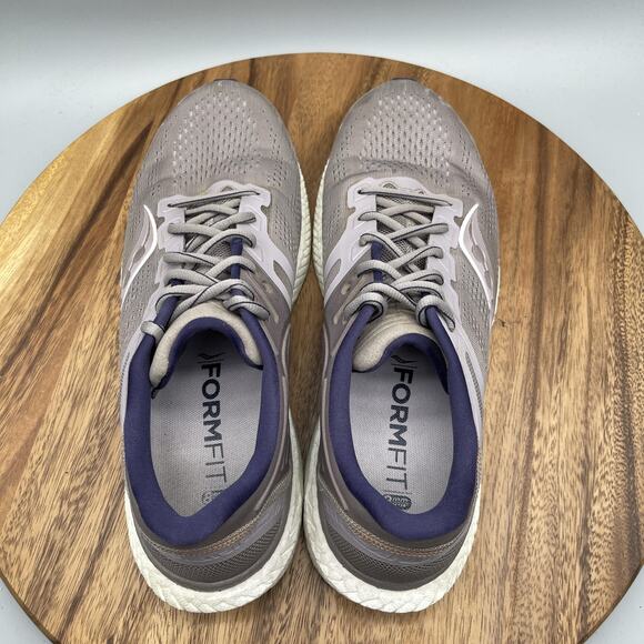 Saucony Hurricane 23 Shoes Womens Size 12 Gray Purple Running PWRRUN+ - Picture 5 of 8